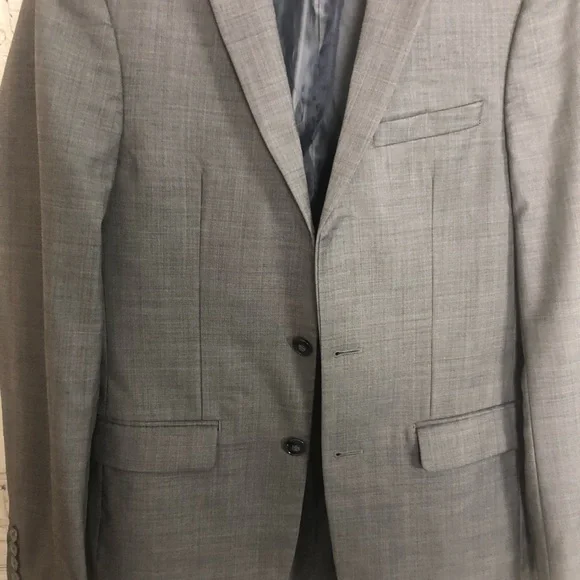 Calvin Klein Gray Extra Slim Fit Suit Jacket - Picture 2 of 8